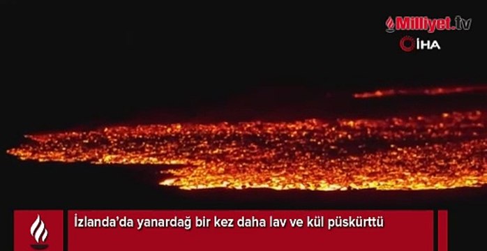 İzlanda’da yanardağ bir kez daha lav ve kül püskürttü