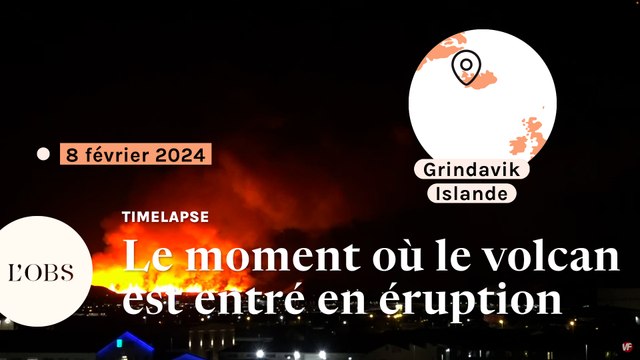 La nouvelle éruption volcanique en Islande en vidéo