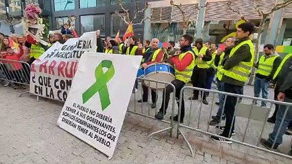 La protesta de los agricultores de Soria llega a Subdelegación