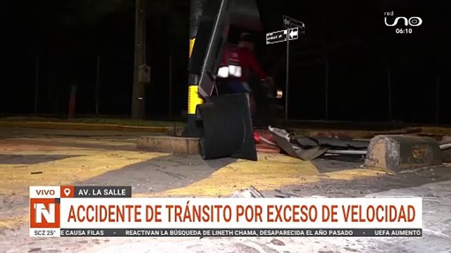 Accidente de tránsito por exceso de velocidad