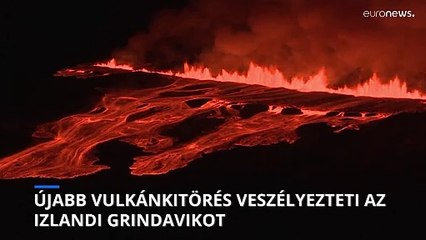 Újabb vulkánkitörés veszélyezteti az izlandi Grindavikot