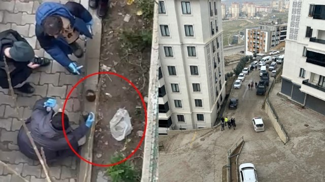 Site bahçesinde 1'i patlamamış 2 top mermisi bulundu