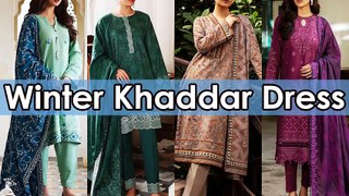 Latest Collection of Winter Khaddar Dress Design 2024 for Women