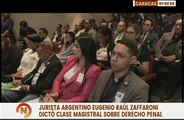 MP recibe clase magistral de Derecho Penal por parte del Jurista argentino Eugenio Raúl Zafarroni