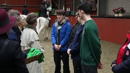 Princess Anne joins Doc Martin actor at pony centre