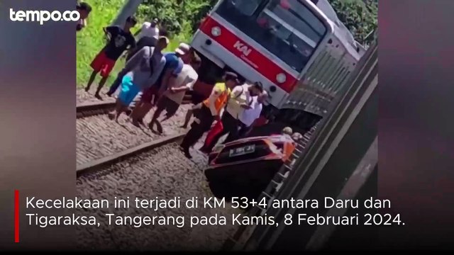 KRL Tabrak Mobil di Tigarakasa, Dua Orang Tewas
