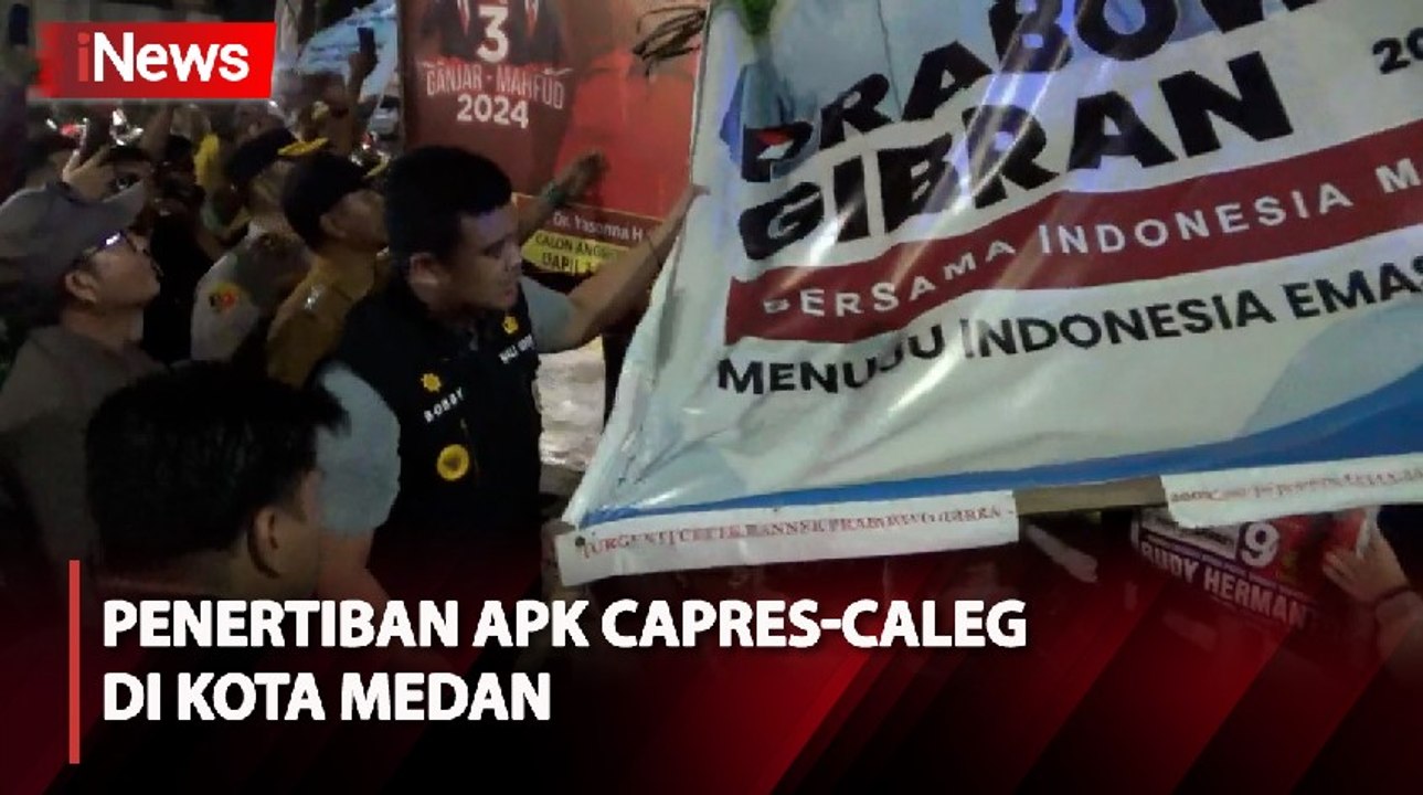 Masa Tenang Kampanye, Bobby Nasution Pimpin Penertiban APK Pemilu 2024 di Kota Medan