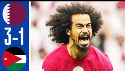 Qatar vs Jordan 3-1 - All Goals _ Extended Highlights - 2024 (Afif Hattrick)