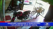 Iquitos: delincuentes asaltan hostal y se llevan mil soles