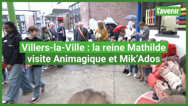 La reine Mathilde en visite à Villers-la-Ville