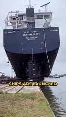 How Ships Are Launched Into The Ocean!