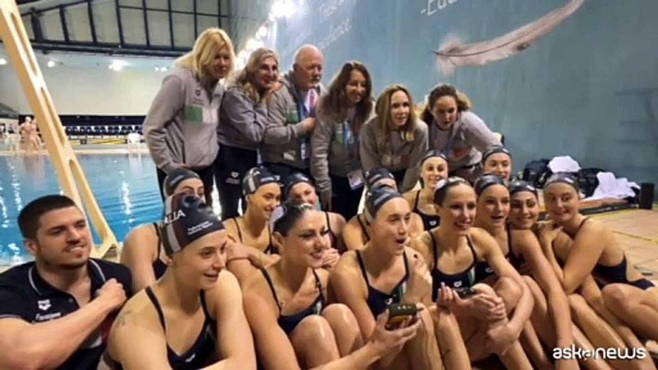 Sanremo, la Nazionale di Nuoto Artistico sulle note di Emma