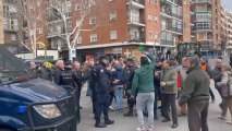 Tensión entre los agricultores y la Policía en Ciudad Real. / Vídeo: Lanza.