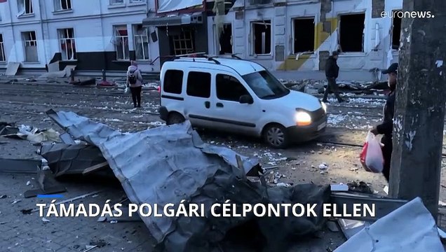 Ismét a polgári infrastruktúrát támadták az orosz erők Ukrajnában