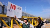 Israeliani tentano di bloccare il passaggio degli aiuti per Gaza