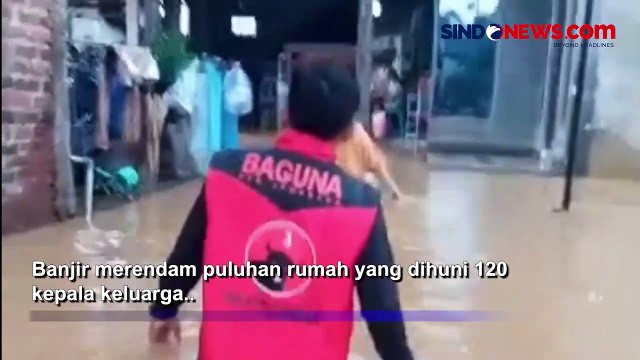 Hujan Deras dan Tanggul Jebol, Puluhan Rumah Warga Terendam Banjir