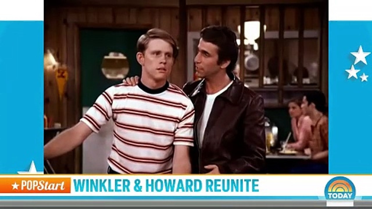 Les deux héros de la série des années 70, "Happy Days", Ron Howard et Henry Winkler se retrouvent 40 ans après ! Découvrez à quoi ils ressemblent aujourd'hui