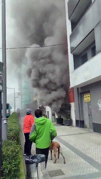 Incendio de un local en Pasaia