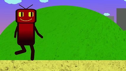 Robot en un parque (ciclo de caminata) | Animación 2D