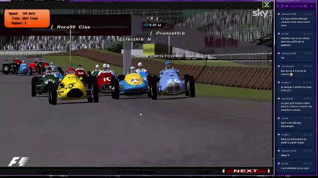 F1Legacy S1 - 1951 - GP de Grande Bretagne 3/10 - qualifs & courses - rFactor IA league