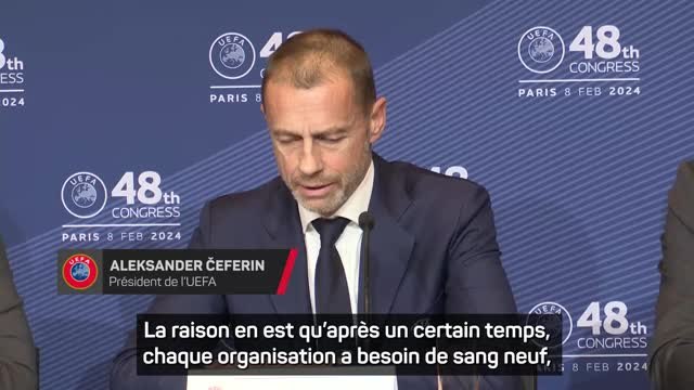 UEFA - Aleksander Ceferin ne se représentera pas en 2027