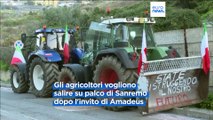 Protesta agricoltori, i trattori convergono su Sanremo e su Roma