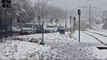 Abandoned cars at Birley Lane, Sheffield, following heavy snowfall