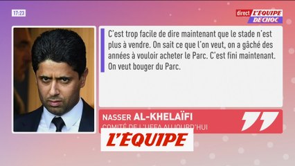 Le Parc des Princes « c'est fini pour nous », Al-Khelaïfi - Foot - L1 - PSG