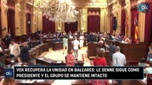 Vox recupera la unidad en Baleares Le Senne sigue como presidente y el grupo se mantiene intacto