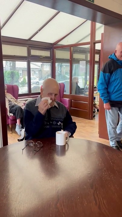 The moment two Burnley lovebirds are reunited after three months apart