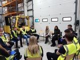 Energy Secretary Claire Coutinho meets apprentices at EDF Renwables' Blyth Wind Farm facility
