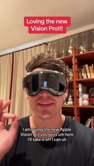 Il adore son Apple Vision Pro
