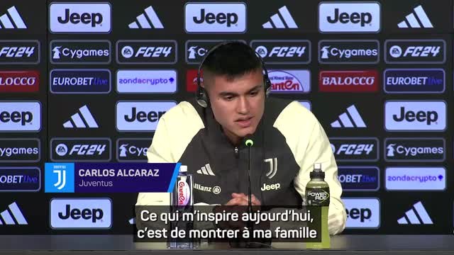 Juventus - Alcaraz : “Quand j'étais enfant, j'ai toujours aimé regarder Cristiano Ronaldo”