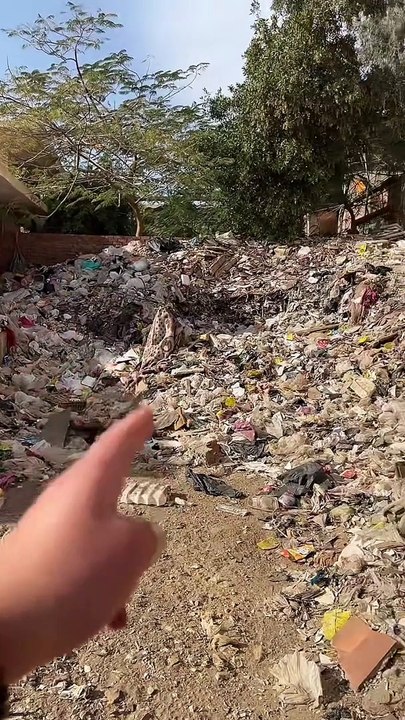 Heaps of Plastic on the Outskirts of the Great Pyramids