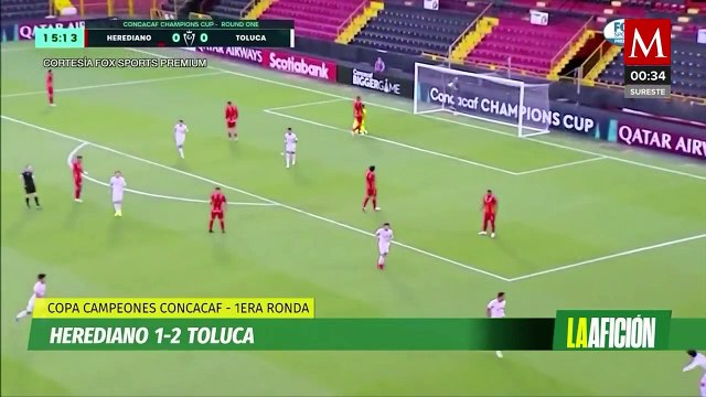 Toluca superó a Herediano de visita y tiene medio boleto a Octavos de la Concachampions