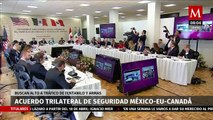 México, EU y Canadá combaten tráfico de armas y drogas con un acuerdo de seguridad