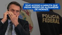 BOLSONARO teve acesso à minuta do golpe, que pedia PRISÃO e MONITORAMENTO de ALEXANDRE DE MORAES