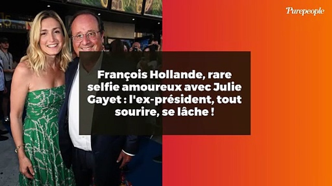 François Hollande, rare selfie amoureux avec Julie Gayet : l'ex-président, tout sourire, se lâche !
