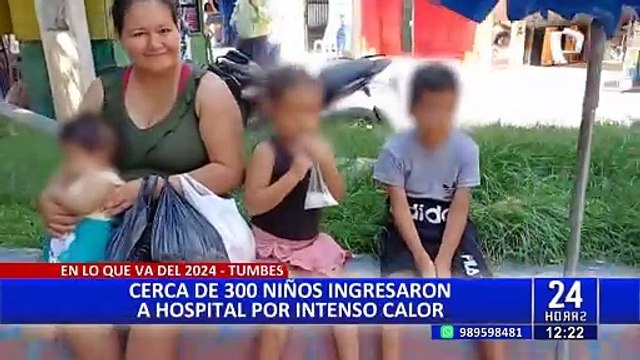 Tumbes: cerca de 300 niños han ingresado a hospital por calor extrema en lo que va del 2024