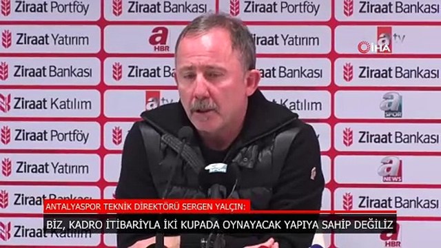 Sergen Yalçın, Beşiktaş maçı sonrası konuştu: Ortaya çıkan yorgunluk veda etmemize neden oldu