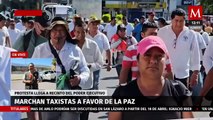 Transportistas marchan a favor de la paz en Chilpancingo, exigen seguridad ante ola de ataques