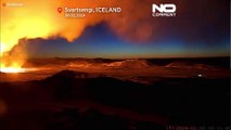 شاهد: للمرة الثالثة منذ أسابيع.. ثوران بركاني في أيسلندا