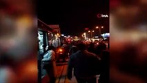 Arıza yapan metrobüsü kontrol eden şoföre başka bir metrobüs çarptı
