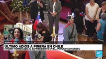 Informe desde Santiago: largas filas para rendir homenaje a Sebastián Piñera en el ex Congreso