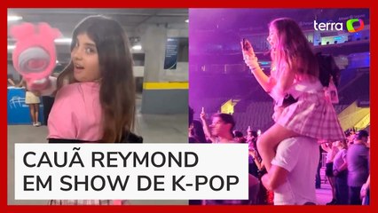 Cauã Raymond leva filha Sofia a show de K-Pop em São Paulo