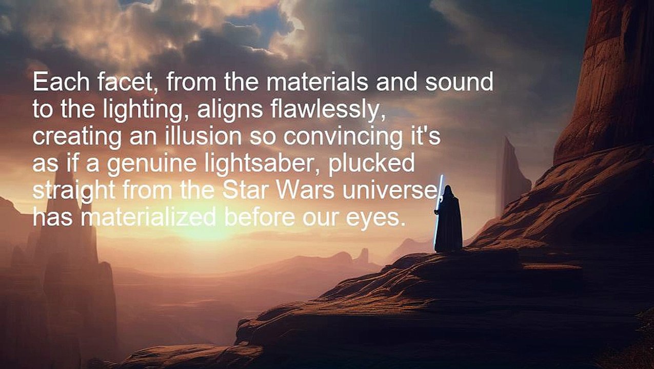 "Crafting a Jedi Lightsaber: A Technological Marvel"