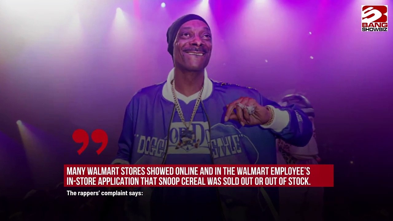 Snoop Dogg has teamed up with Master P to file a $50,000 lawsuit against Walmart and Post Foods over their cereal line