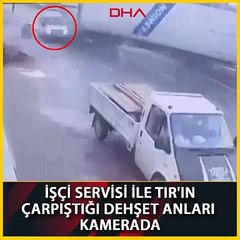 TIR, minibüse çarptı: 3 ölü, 14 yaralı