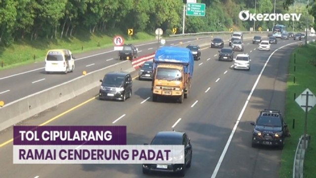 Libur Panjang, Arus Lalu Lintas di Tol Cipularang Ramai Cenderung Padat