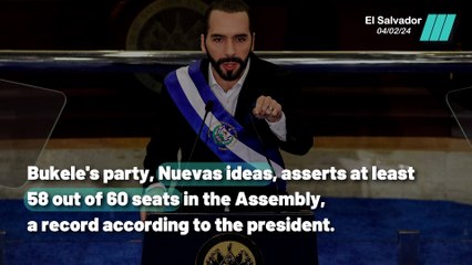 Download Video: Nayib Bukele wins more than 85% of the votes in El Salvador